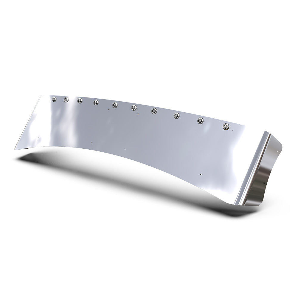 AERO 304 SS Visor KW T680, T880, W990 with Ten Amber LED Button Lights