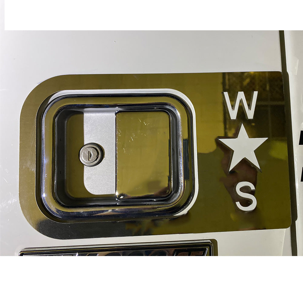 2002-2022 Western Star 4900 Stainless Steel Door Latch Trim with Star