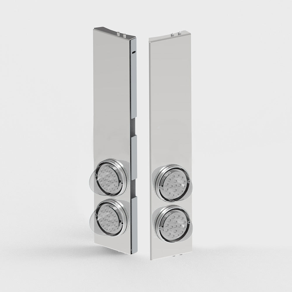 Peterbilt 589 Rear SS AC Bars 2 Red Watermelon for 15" Donaldson