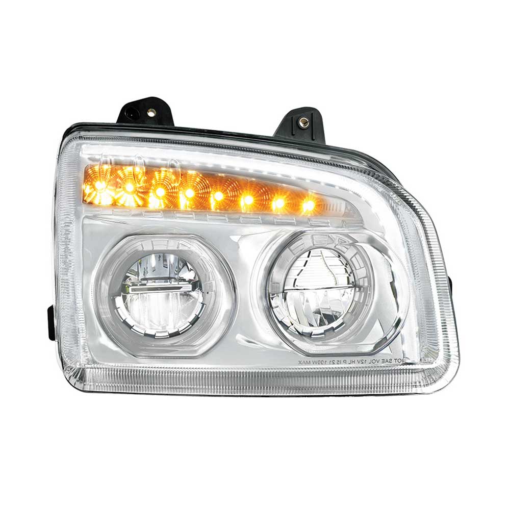 Kenworth 2015+ T880 Headlight with Turn Signal, Light Bar