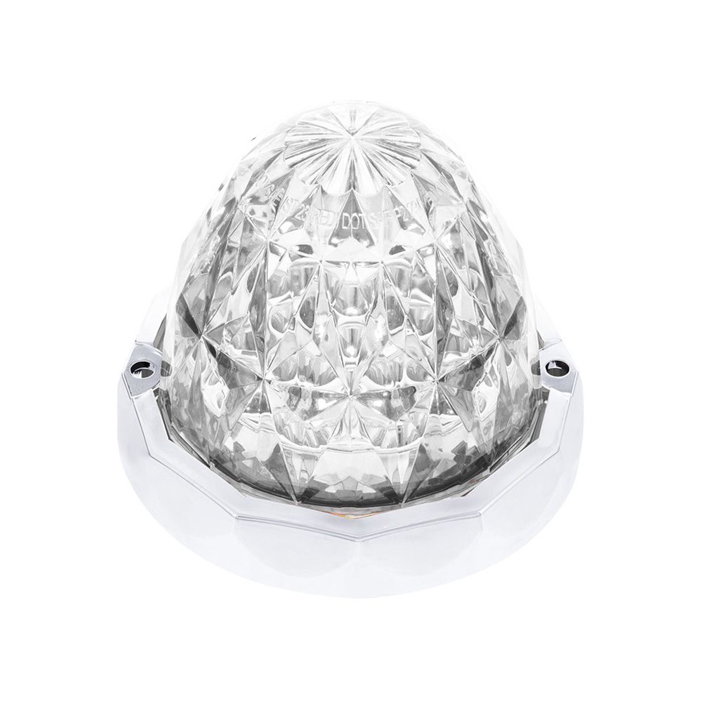 3" Double Fury Clear Lens 19 LED Crystal Watermelon Light with Bezel