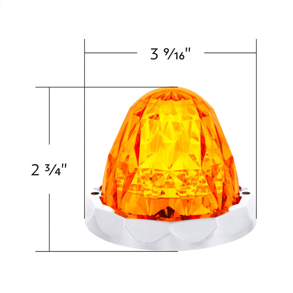 3" Dual Function Crystal Watermelon 19 LED Light with Bezel
