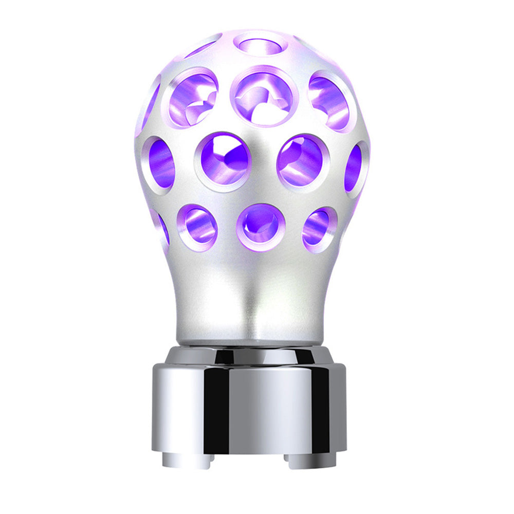 Phoenix Style Ball Chrome Gearshift Knob with LED 9/10 Speed Adapter - Thread On