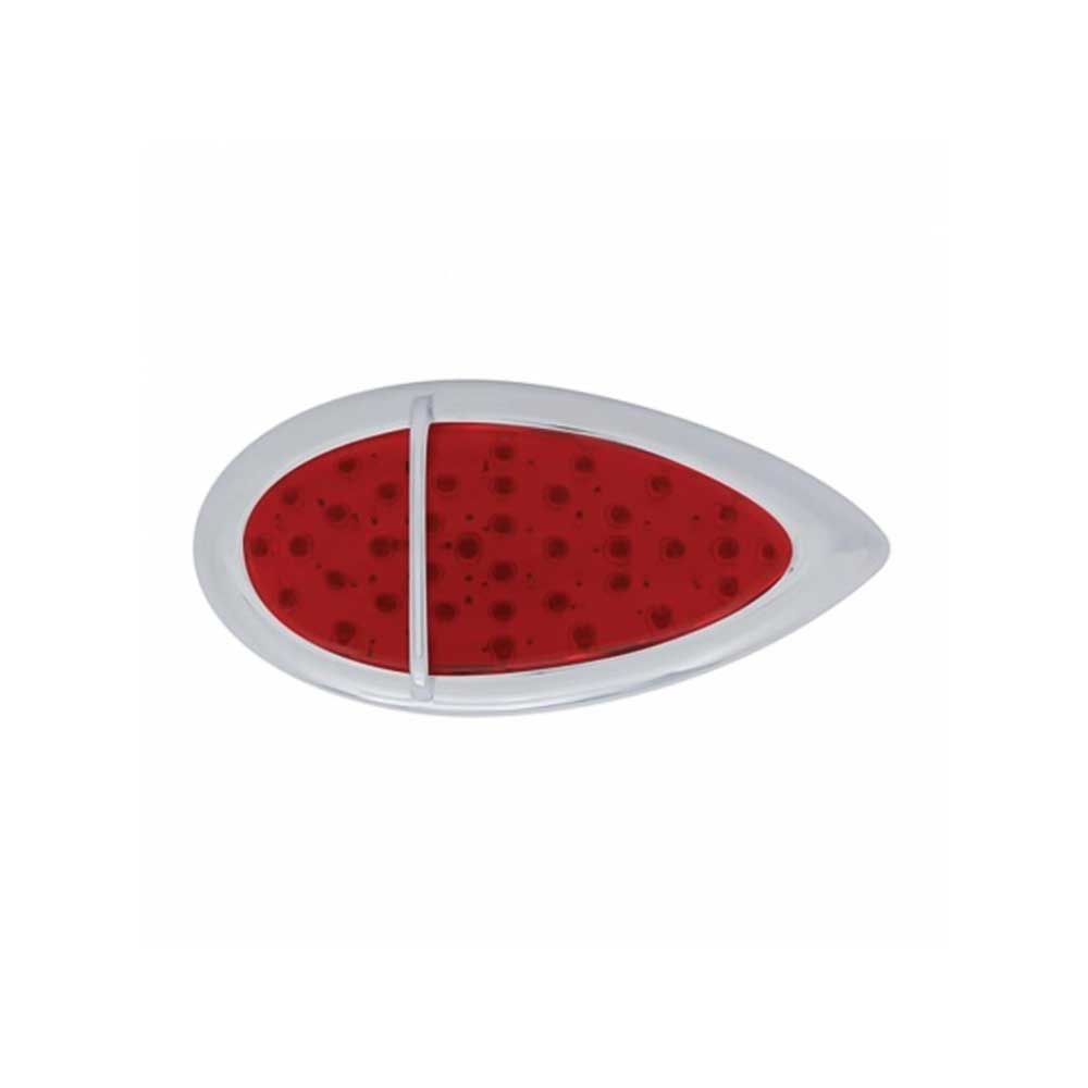 39 LED Teardrop Flush Mount S/T/T with Chrome Bezel