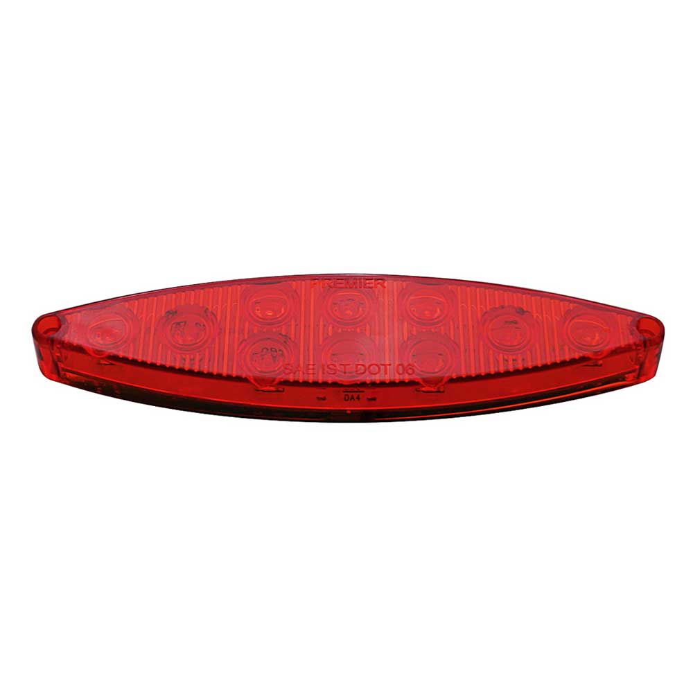 6" Cat's Eyes Stop, Turn, Tail 10 LED Red Light