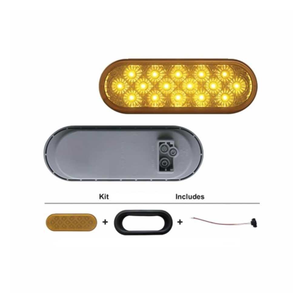 6" Oval Reflector Turn Signal Light Kit