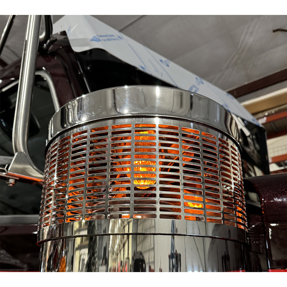 PB 389, 589 Air Cleaner SS Light Brackets for 15" Donaldson with One Watermelon Cutout