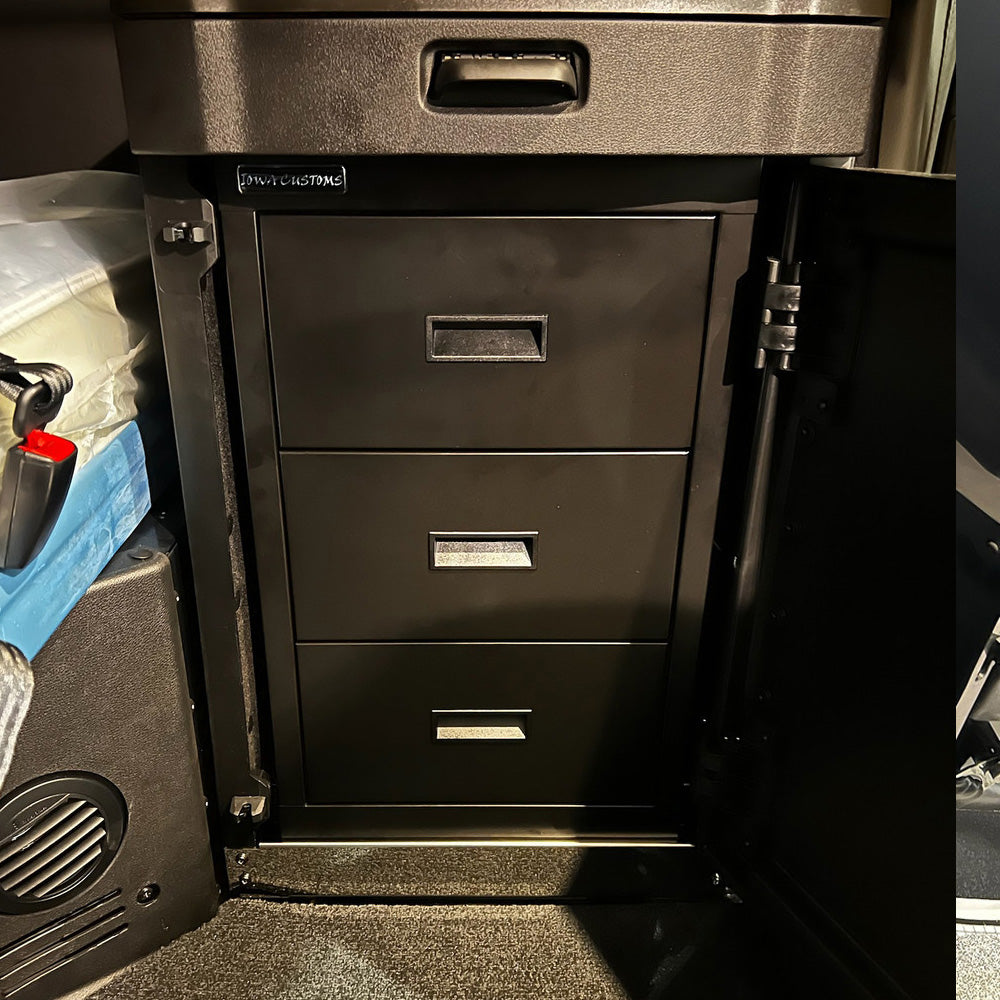 Peterbilt 589 Gloss Black Three Drawer Storage Unit