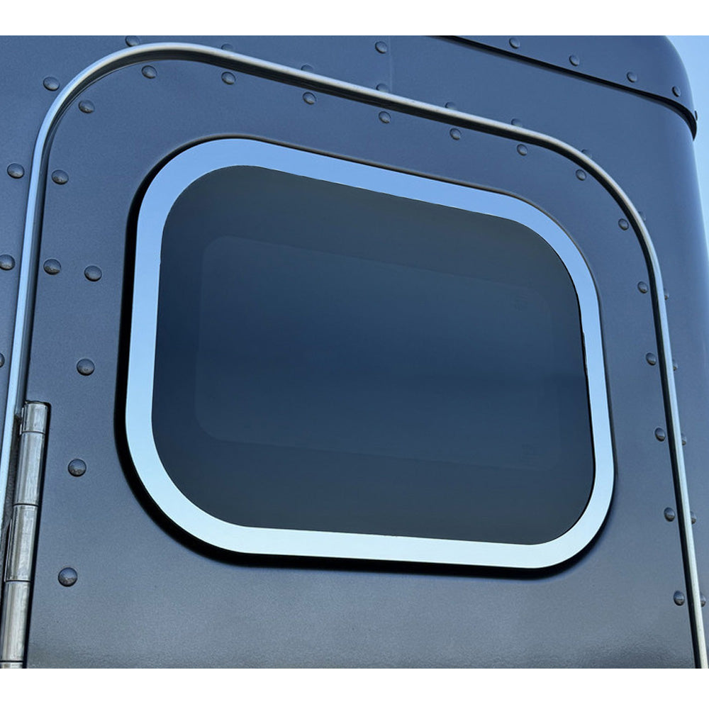 Peterbilt 589 Stainless Steel Sleeper Window Trim