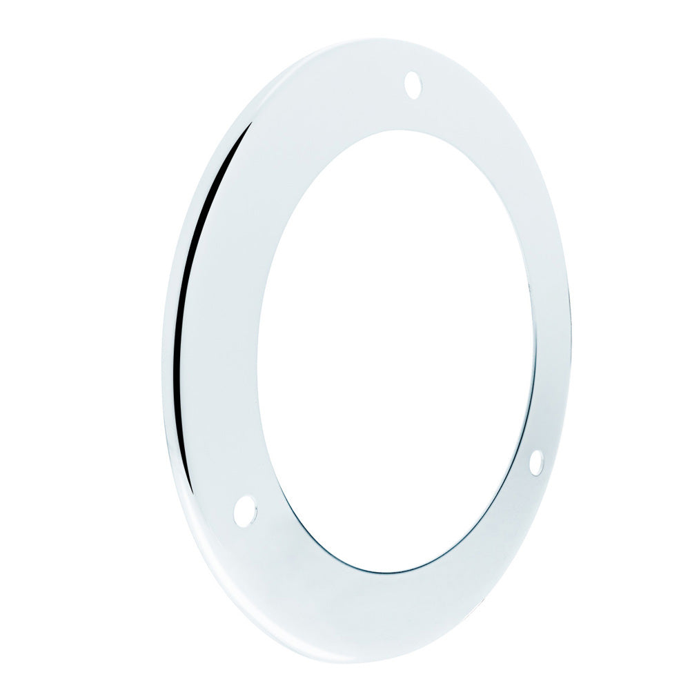 4" Stainless Steel Light Bezel 3 Hole