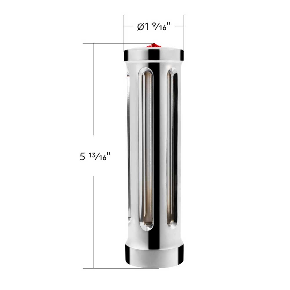 M30x3.5 Thread-On Sonoma Gearshift Chrome Knob with Crystal