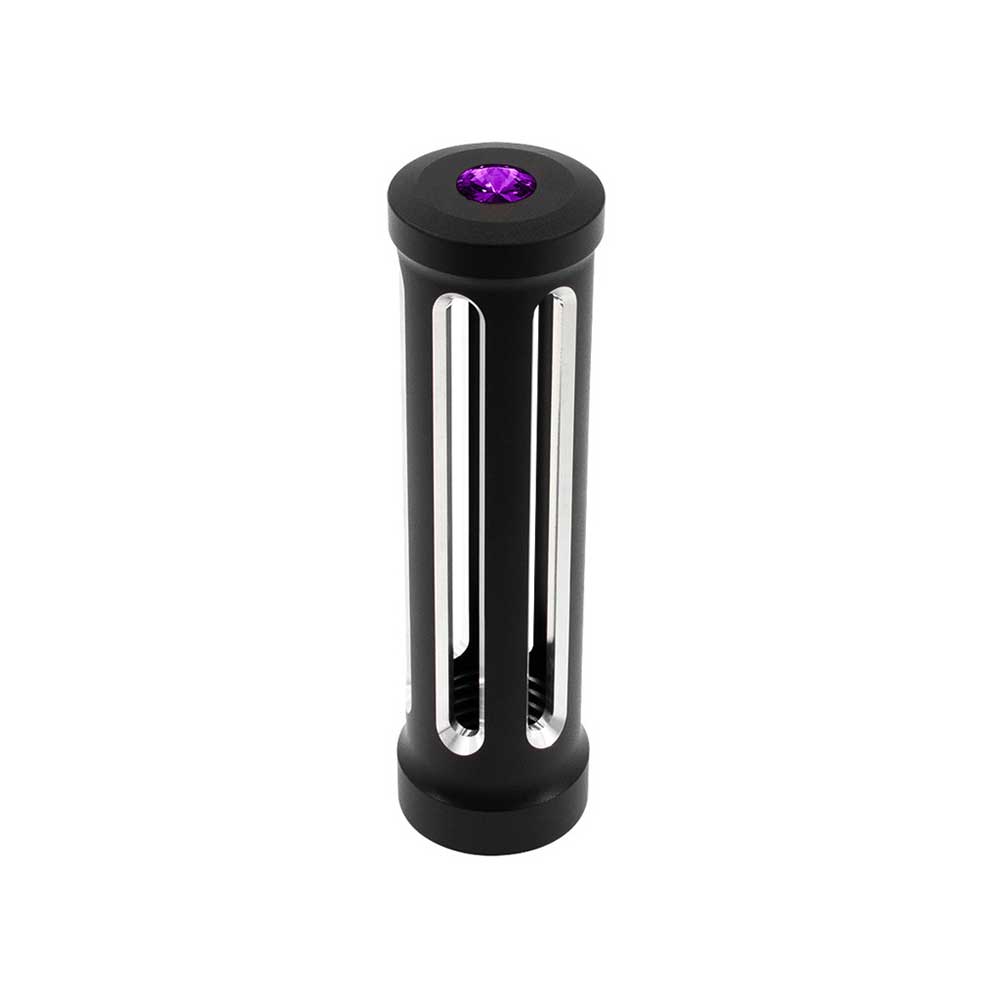 M30x3.5 Thread-On Sonoma Gearshift Matte Black Knob with Crystal
