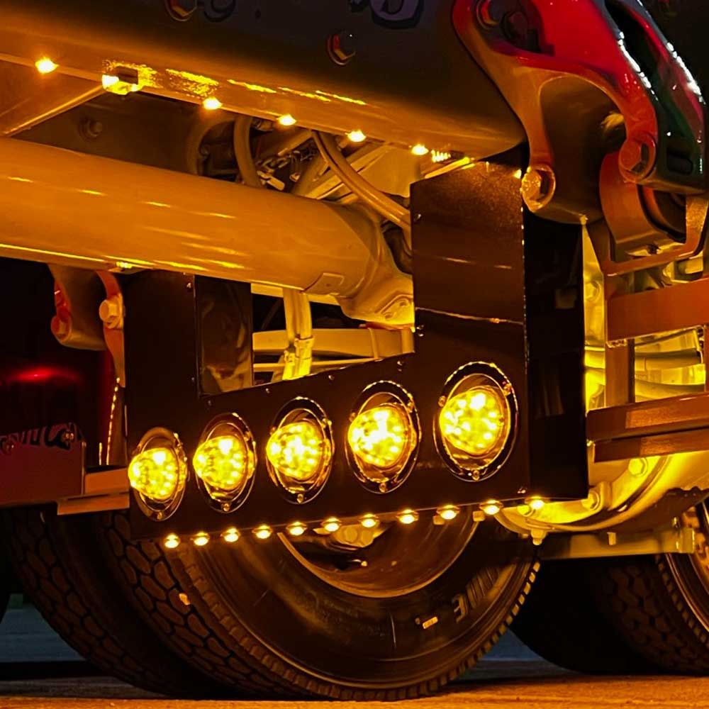 33" x 16" SS Axle Filler with 4" Front & Rear, 3/4" Bottom Light Holes