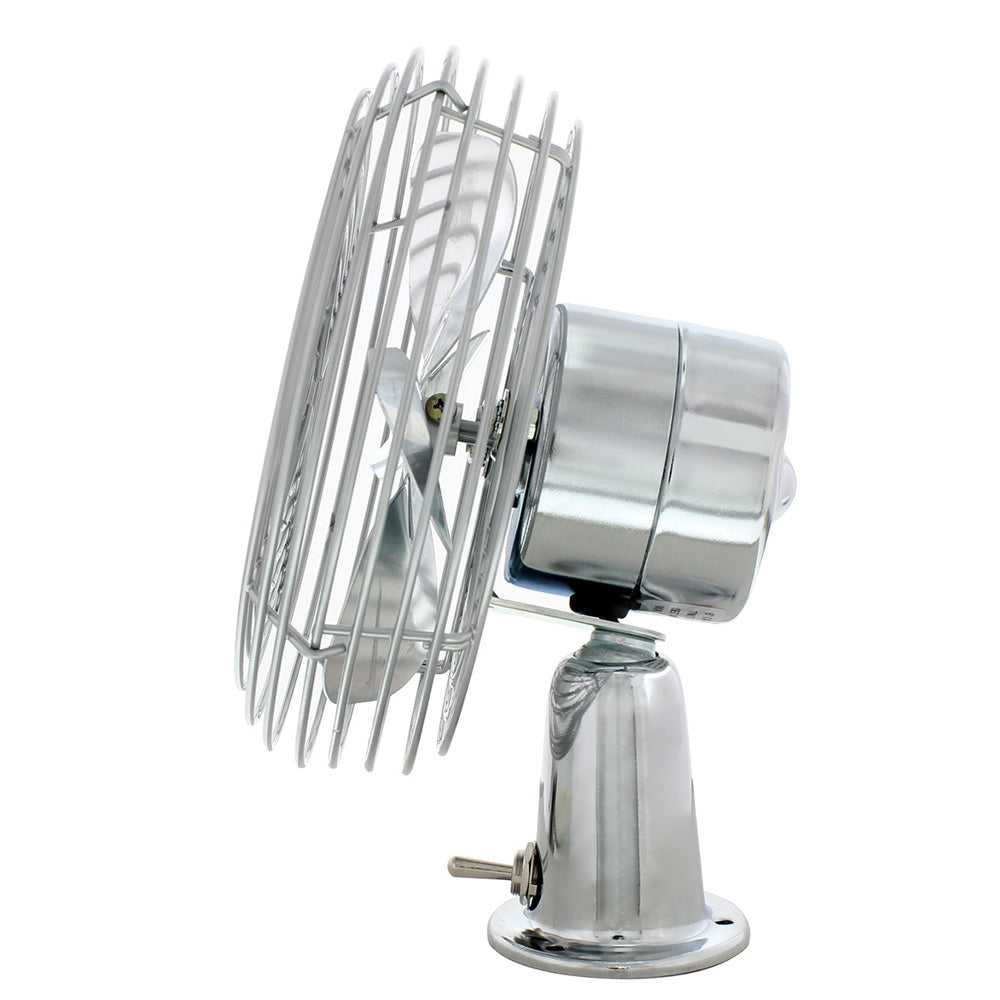 6" Chrome Heavy Duty Fan - 12 Volt