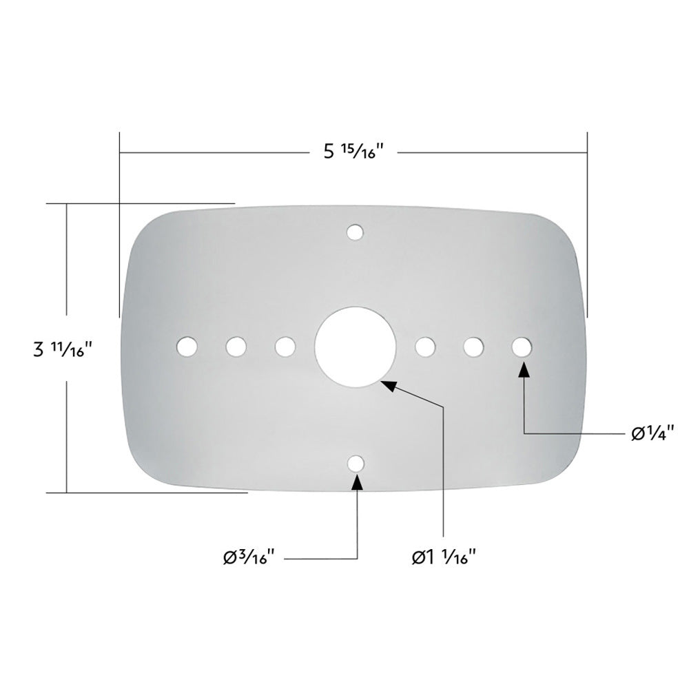 Freightliner Cascadia Stainless Steel Turn Signal Plate