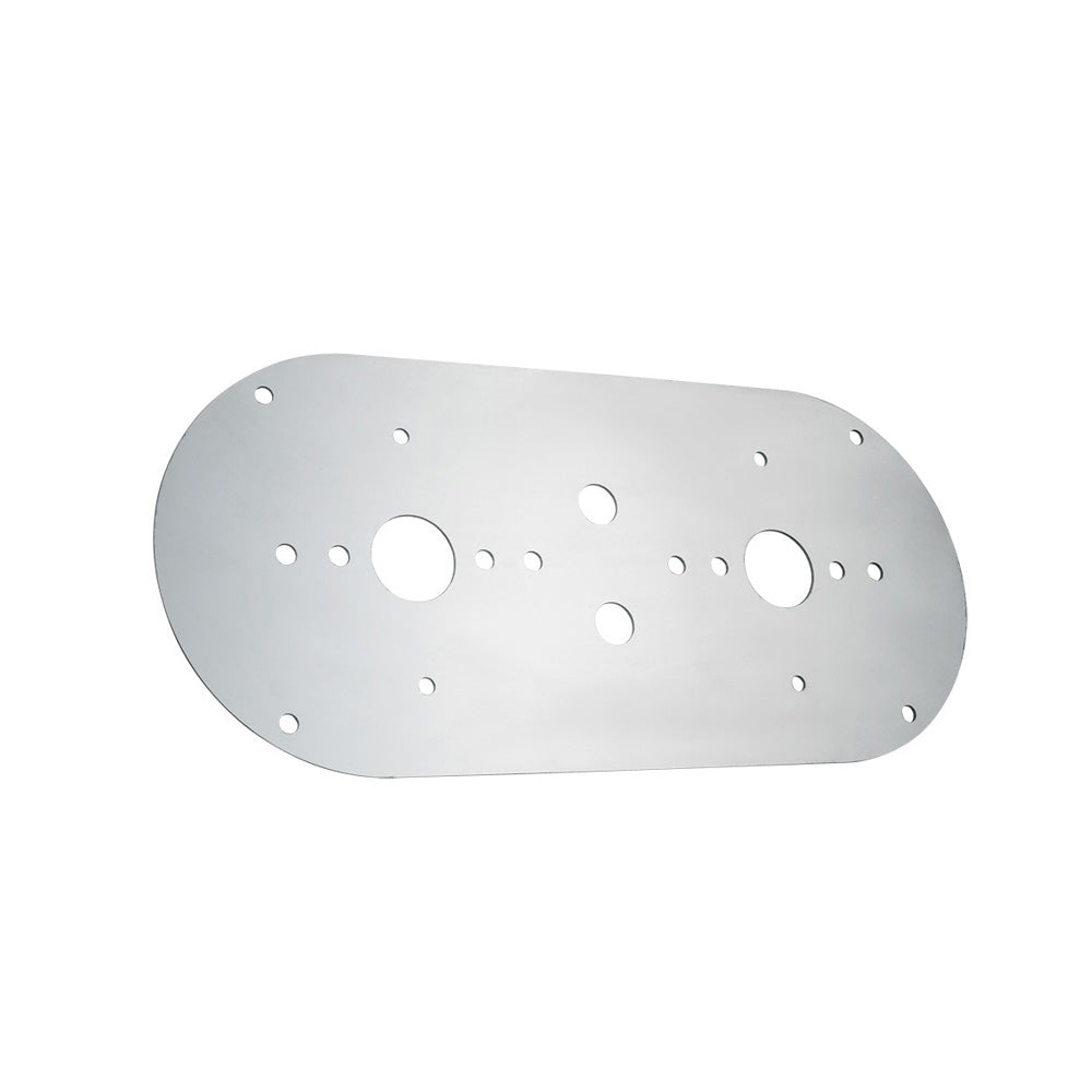 Peterbilt, Kenworth Above Door SS Dome Light Plate 2 Watermelon Holes