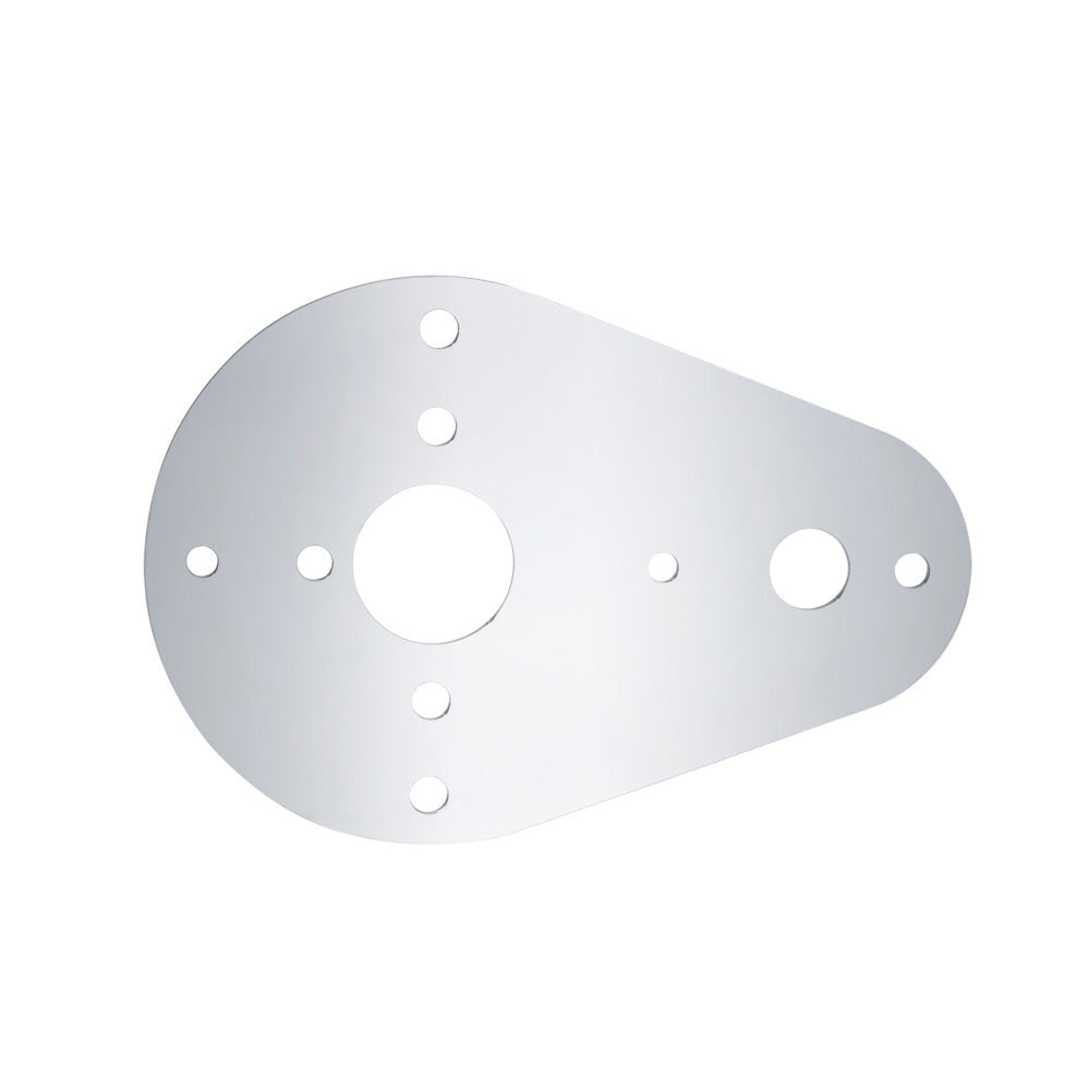 Kenworth T600, T660, T800, W900 Above Door SS Light Plate 2 Watermelon Holes