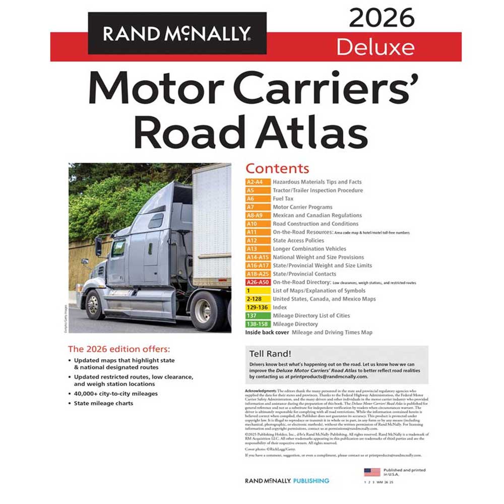 %2026 Rand McNally Deluxe Motor Carriers' Road Atlas