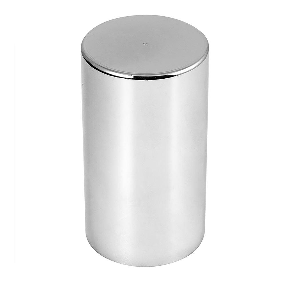 33mm x 4-1/4" Chrome Flat Top Nut Cover, Thread On 10PK