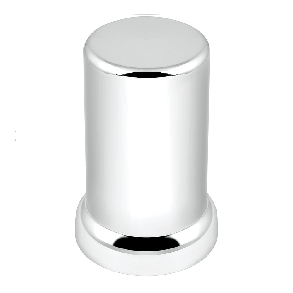 33mm x 3-3/8" Chrome Flat Top Hat Tube Nut Cover, Push On 60PK