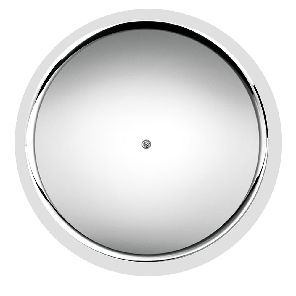 33mm x 3-3/8" Chrome Flat Top Hat Nut Cover, Thread On 60PK