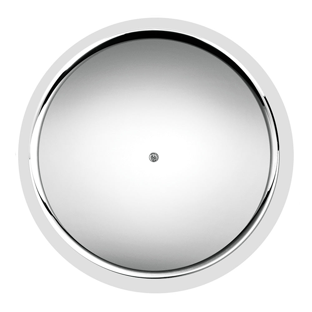 33mm x 2-3/8" Chrome Flat Top Hat Tube Nut Cover, Push On 60PK