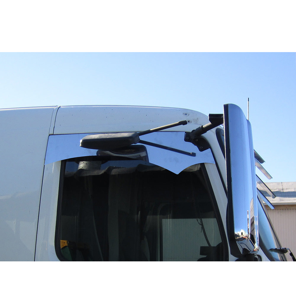 9" SS Widow Peak Chop Top for 1996-2018 Volvo VN, VNL with Mirror Notch