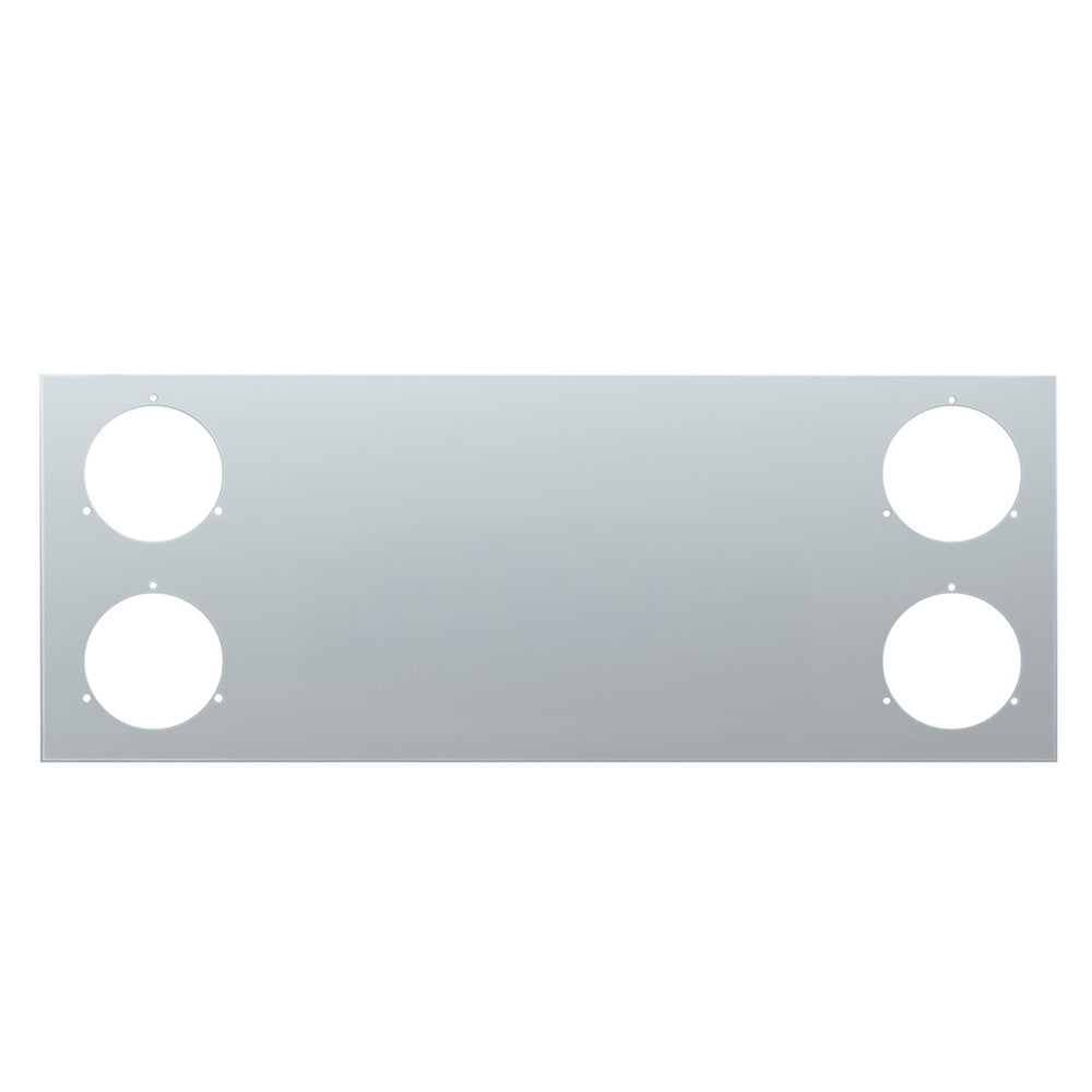 Stainless Steel 33-3/4" Rear Center Panel with Four 4" Light Cutouts