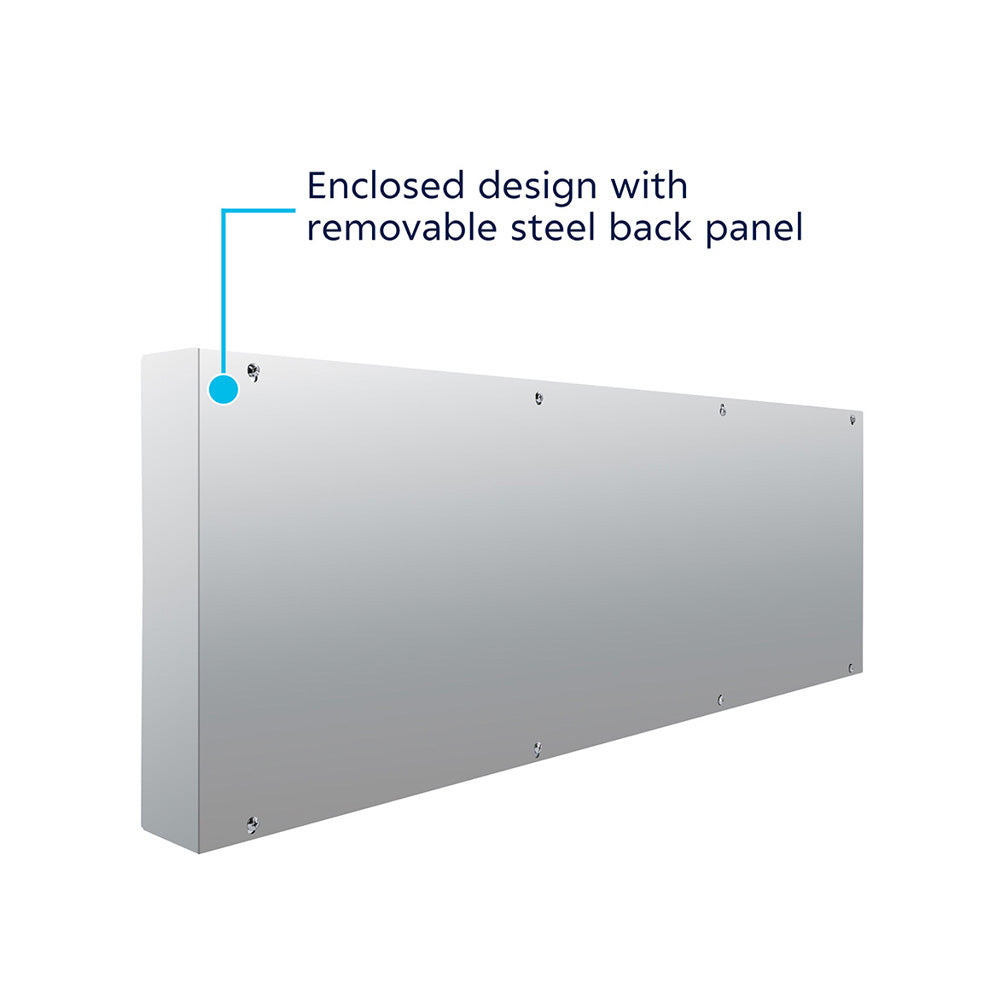 Stainless Steel Rear Center Panel with 4" and 2" Light Cut Outs