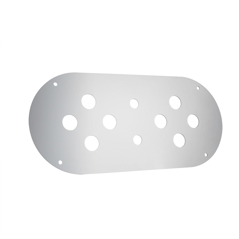 PB, KW Above the Door SS Dome Light Plate 8 Mini Light Holes