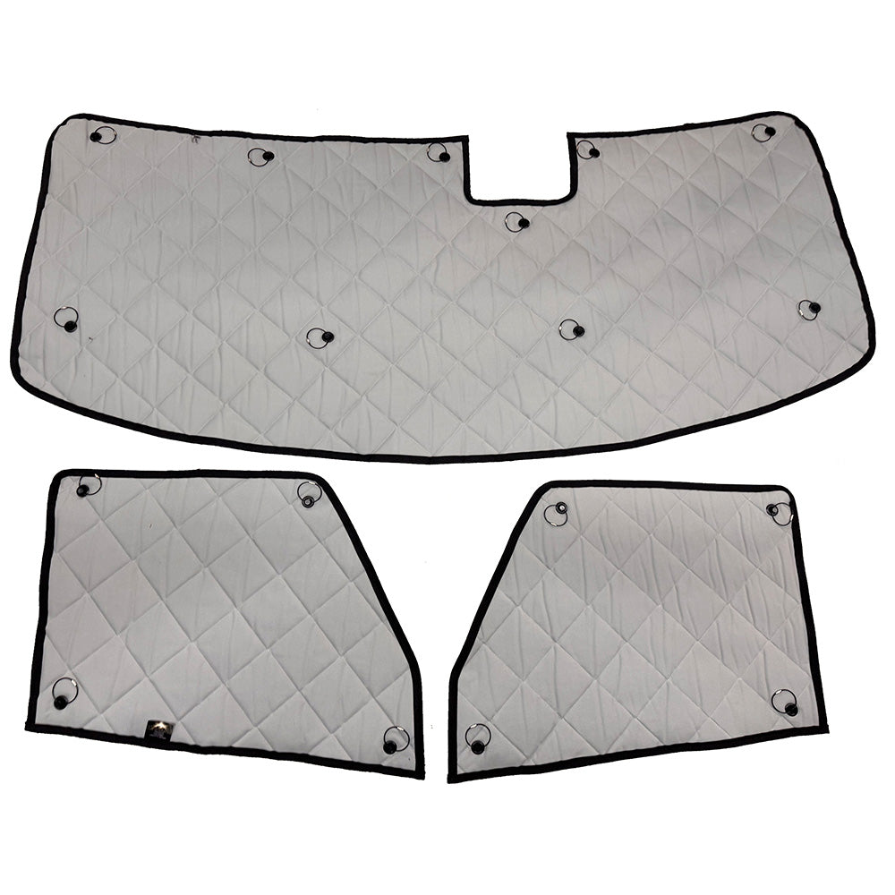 2025+ Volvo VNL, VNR ZenEclipse Blackout 3 Piece Gray Window Covers