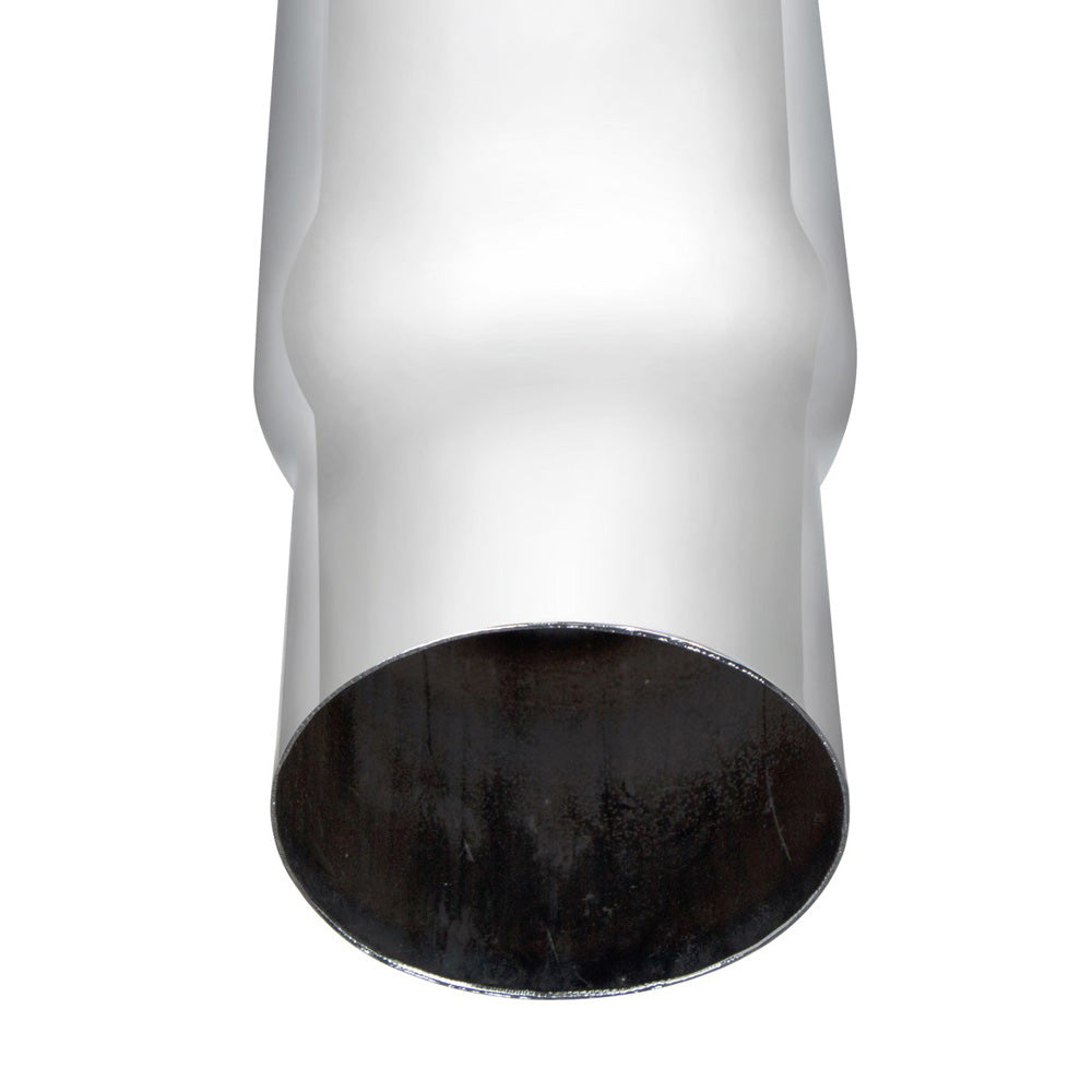 6"-5"D x 108"L Chrome Mitered Top Stack Plain End