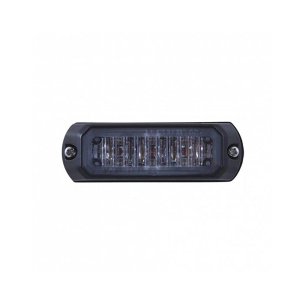 4" Mini 3 Red LED Warning Light with Clear Lens