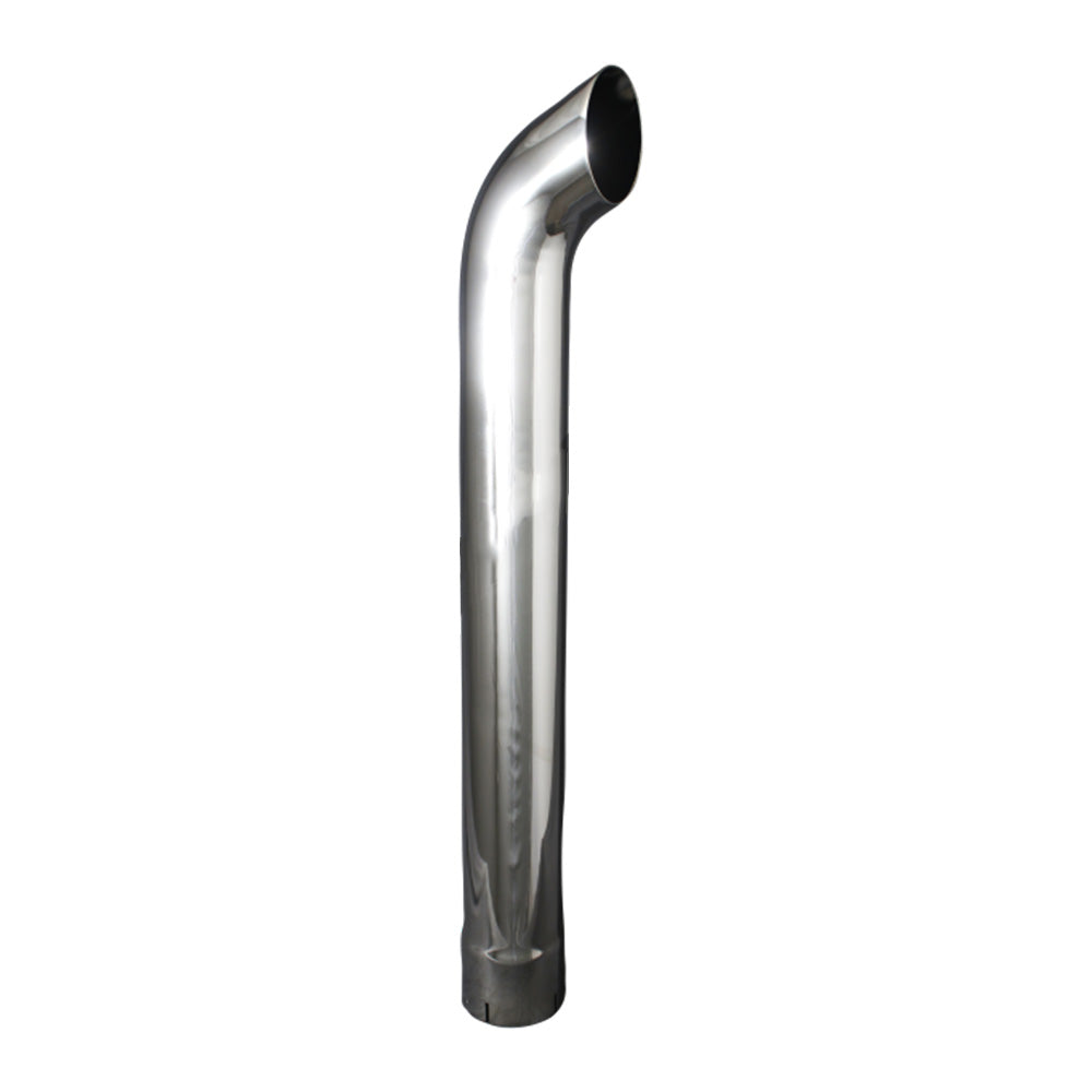 4"ID x 36"L Curved Chrome Stack