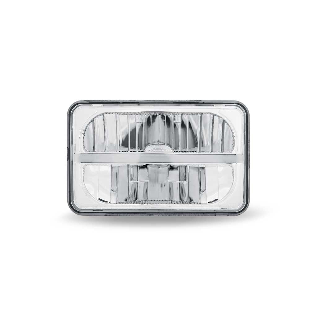 4" x 6" High Beam LED Reflector Headlight with LED Accent