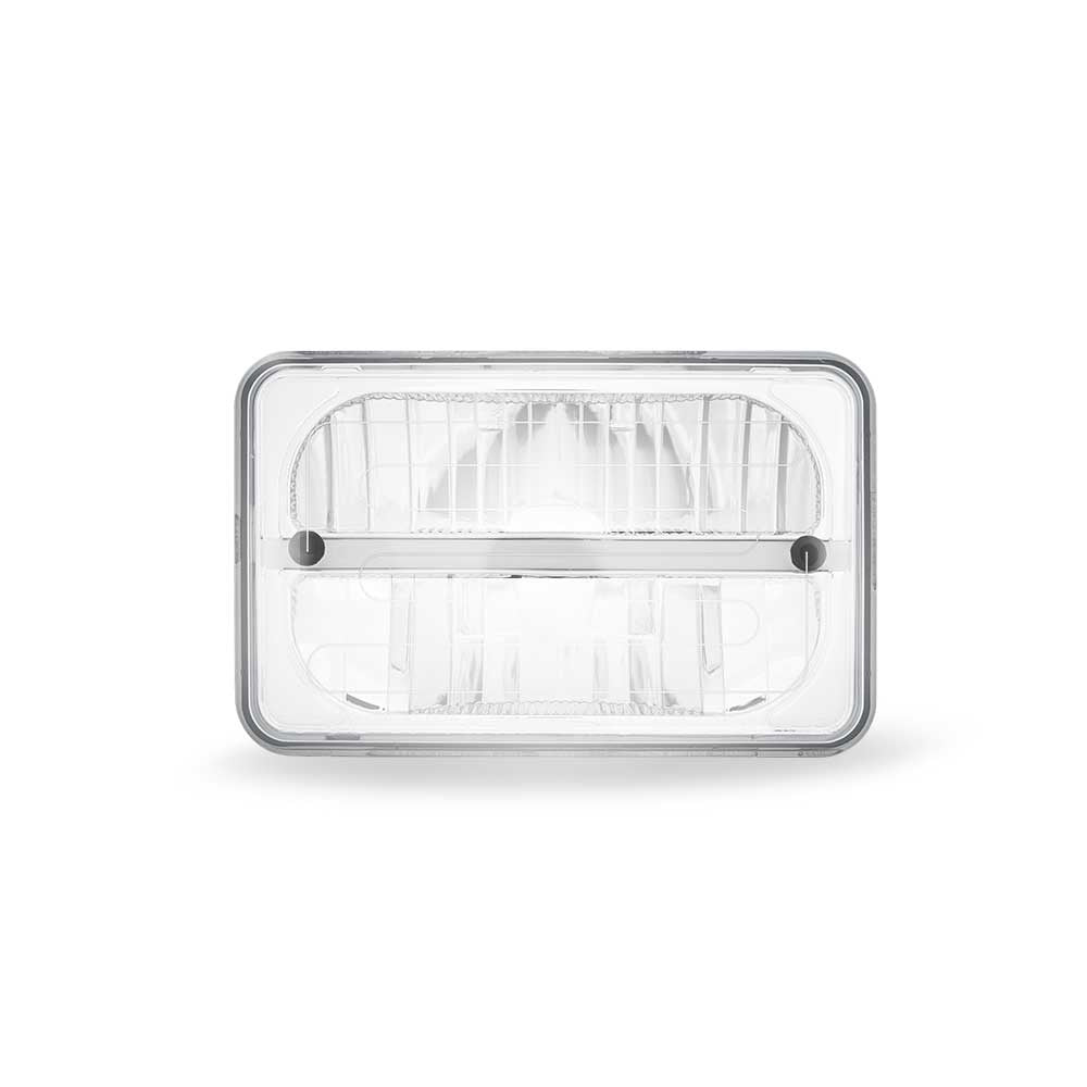 4" x 6" Heated LED Low Beam Reflector Head Light with White Glow Accent