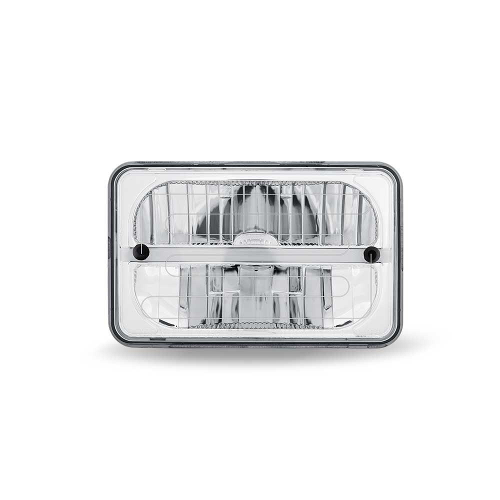 4" x 6" Heated LED Low Beam Reflector Head Light with White Glow Accent