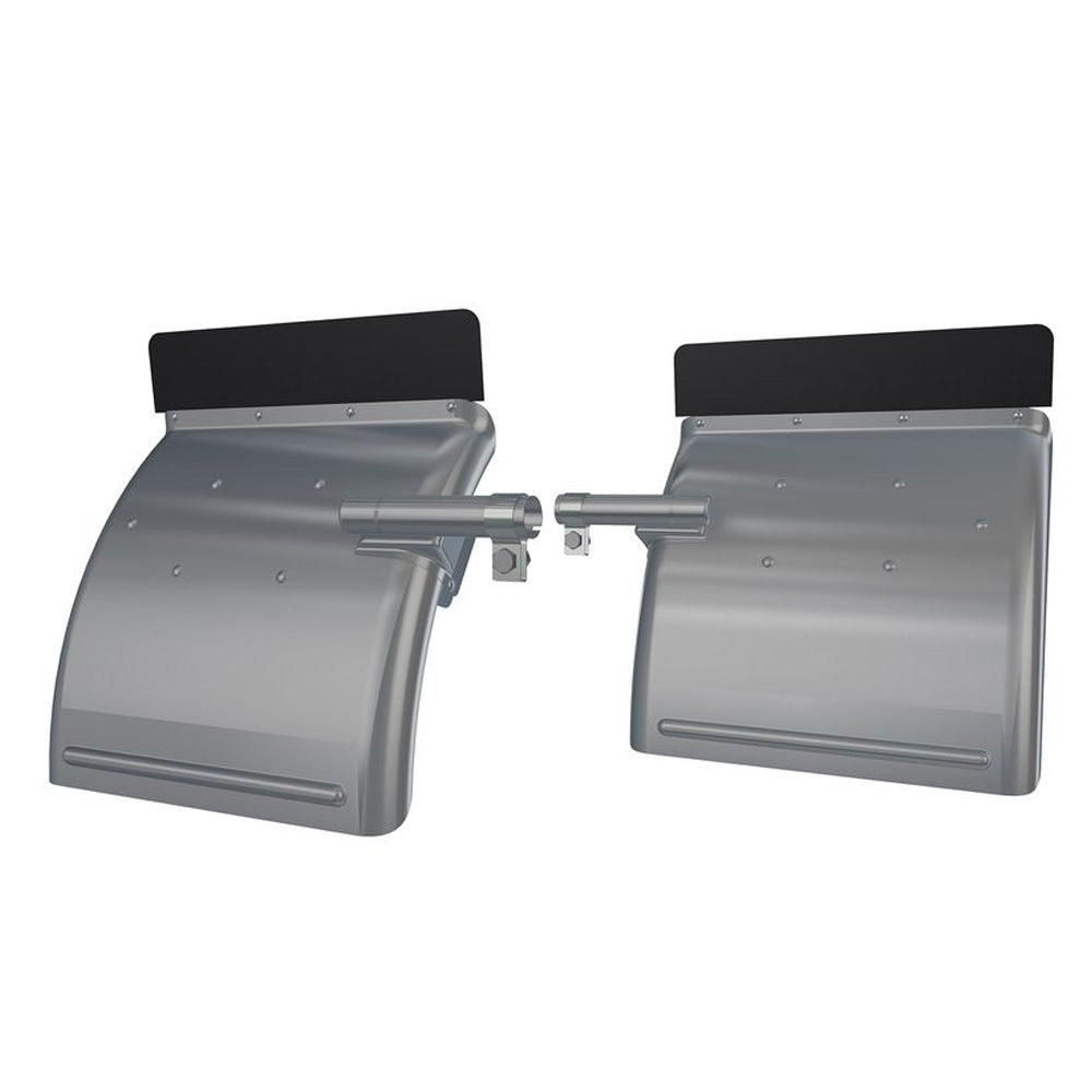 Stainless Steel Aero Slipper Quarter Fenders with Top Flap