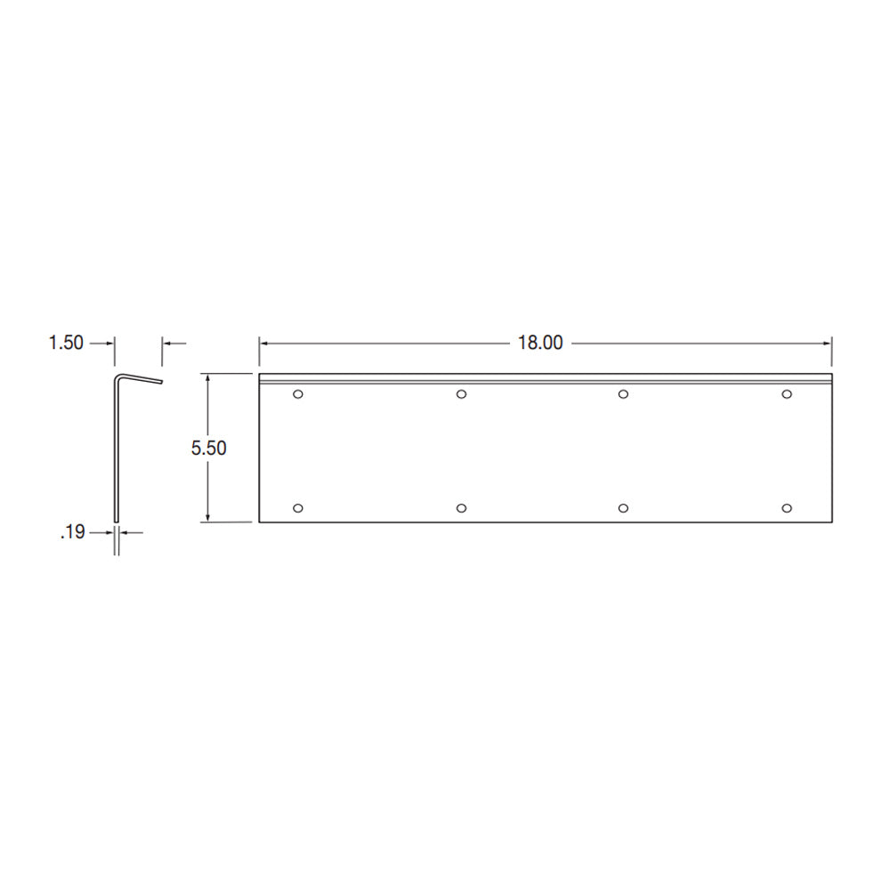 18" Fork Lift Plate