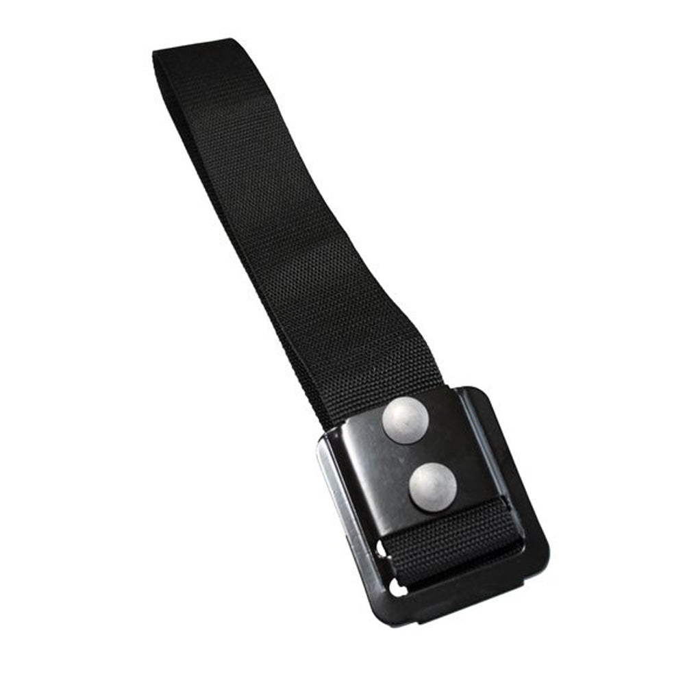 15.5" Pull Strap Assembly with Galvanized Retainer and Black Coating