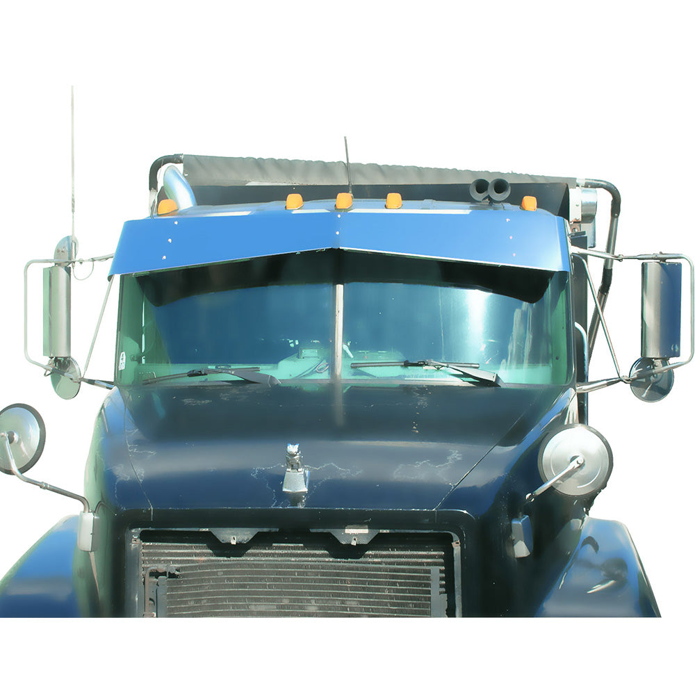 13" x 8" Stainless Steel BowTie Visor for 1994 - 2004 Mack CH