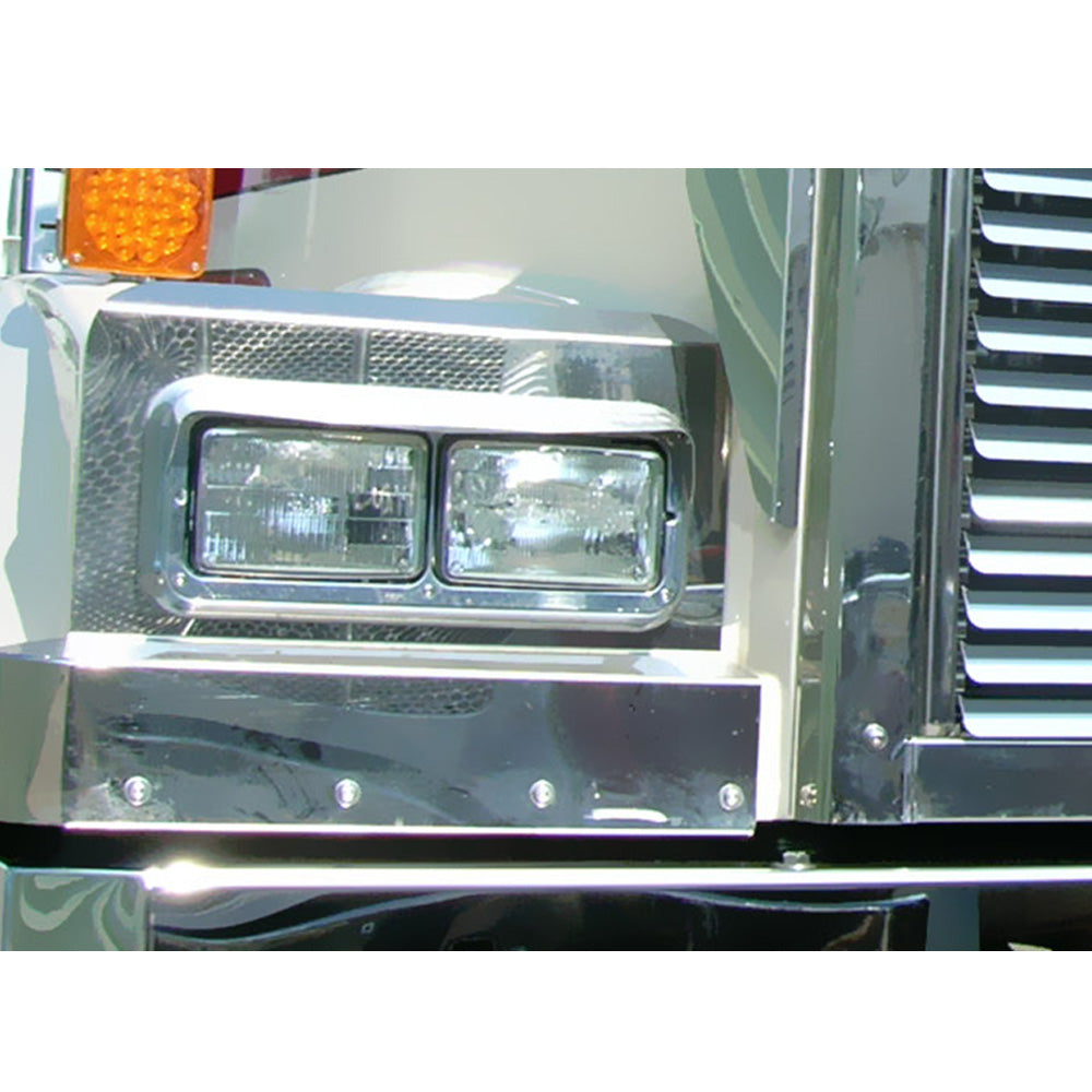Stainless Steel Fender Guards for 1990-2001 Western Star 4900 L-Hood