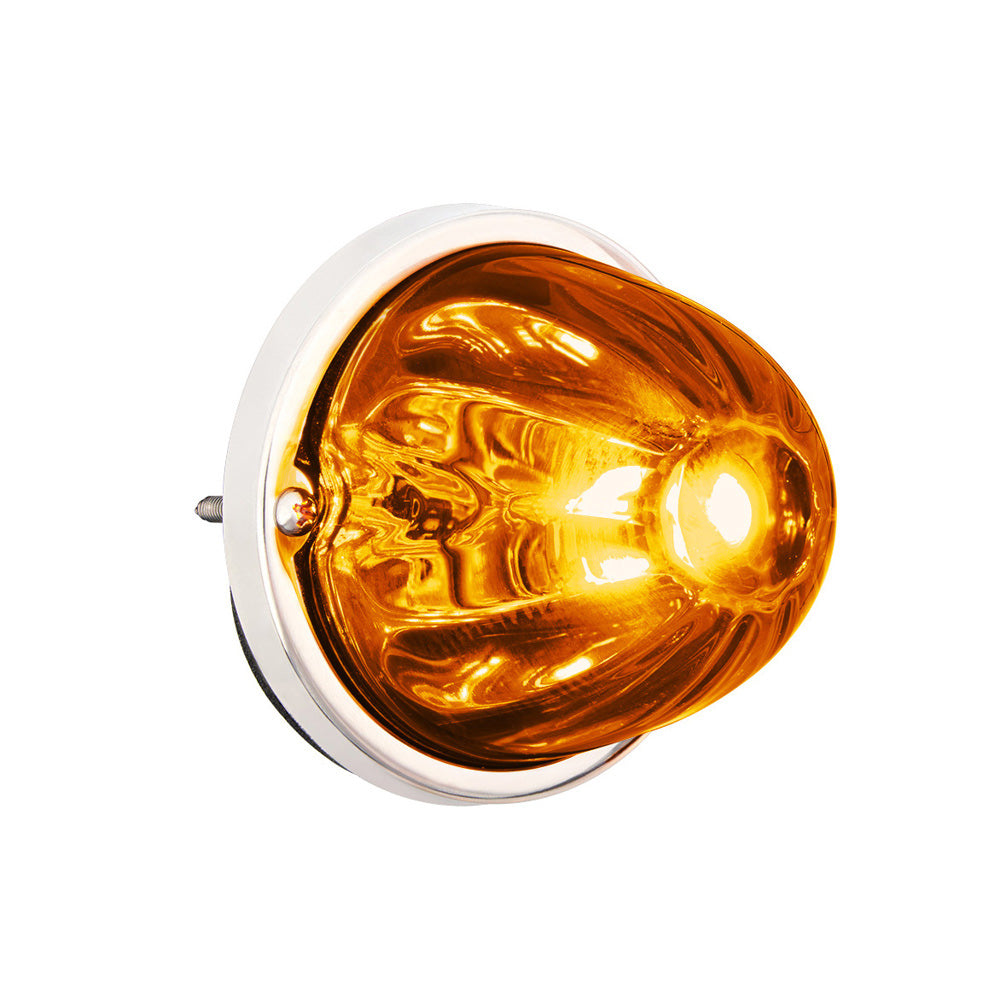 Ultraburst Glass Watermelon Flush Mount 18 LED Bulb