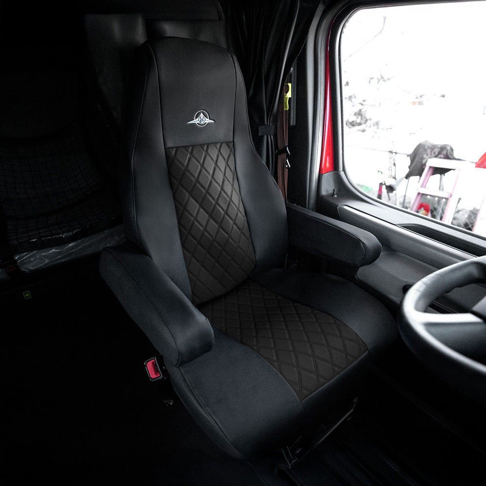 Riggear NAPA Black Faux Leather Seat Cover for 2008+ FL Cascadia