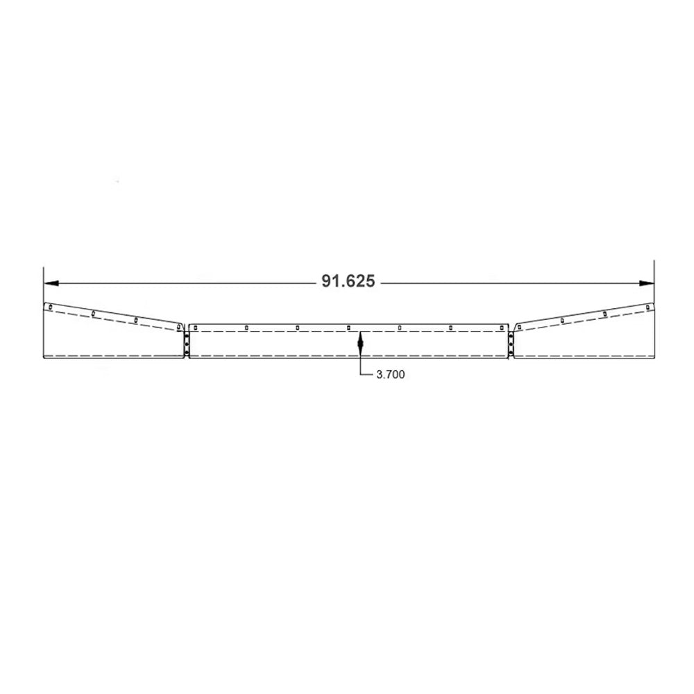 Kenworth T880 Set Back Axle Tapered Under Bumper Bar