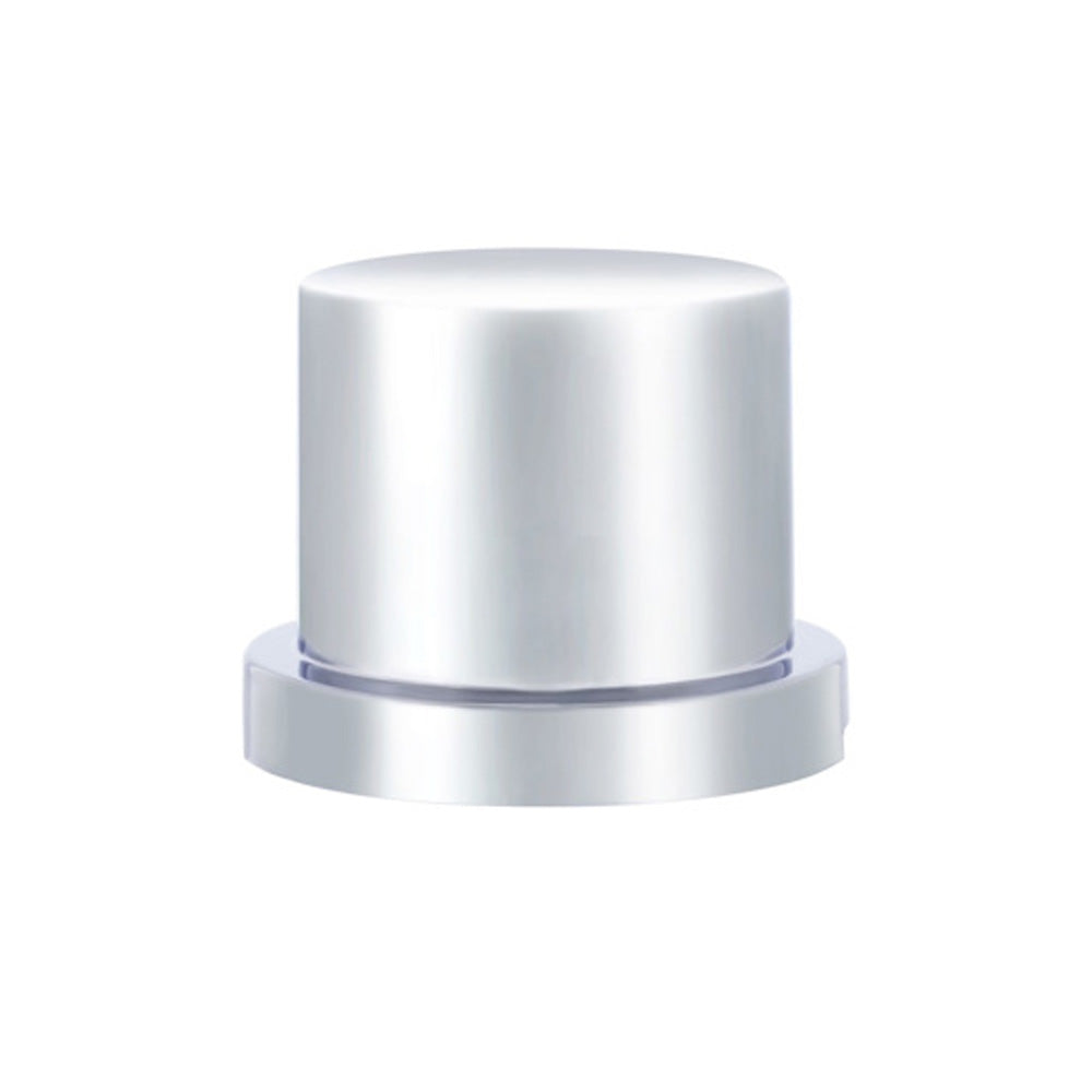5/8" x 1" Chrome Plastic Flat Top Nut Cover "“ Push-On