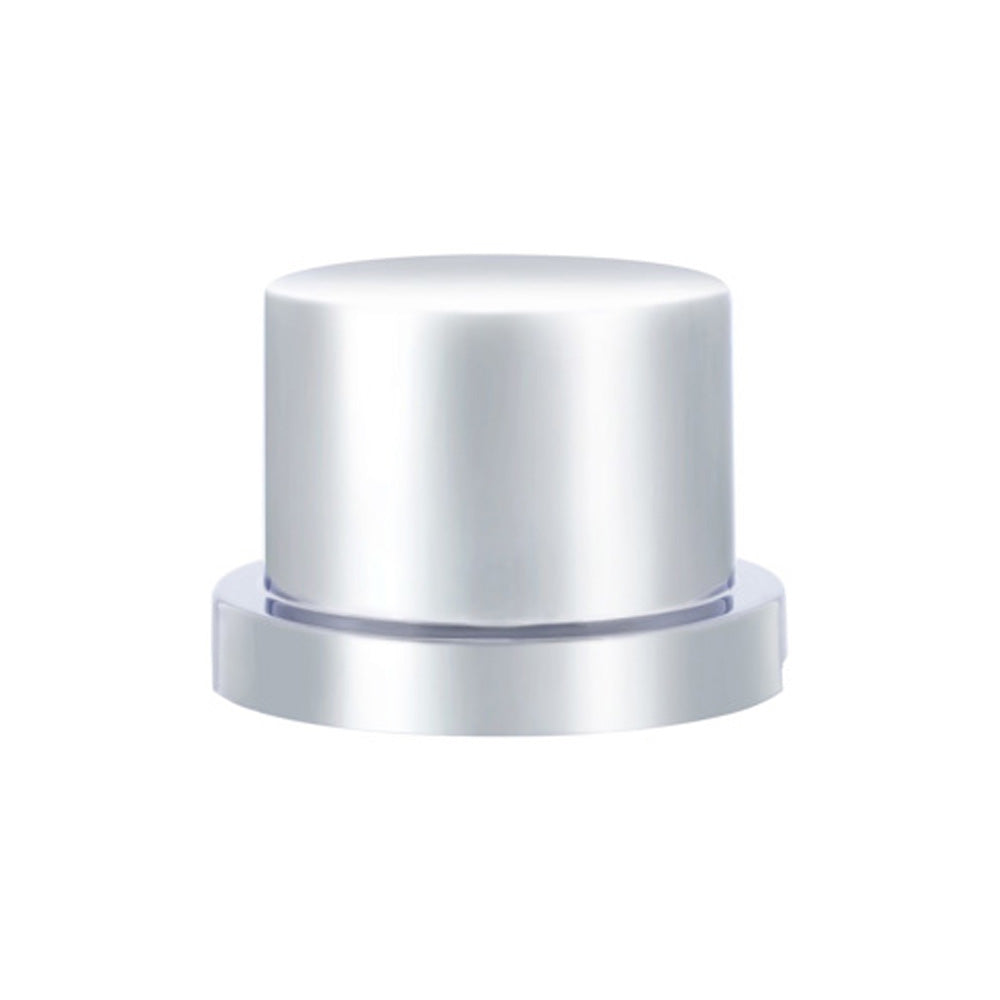 1/2" x 5/8" Chrome Plastic Flat Top Nut Cover "“ Push-On