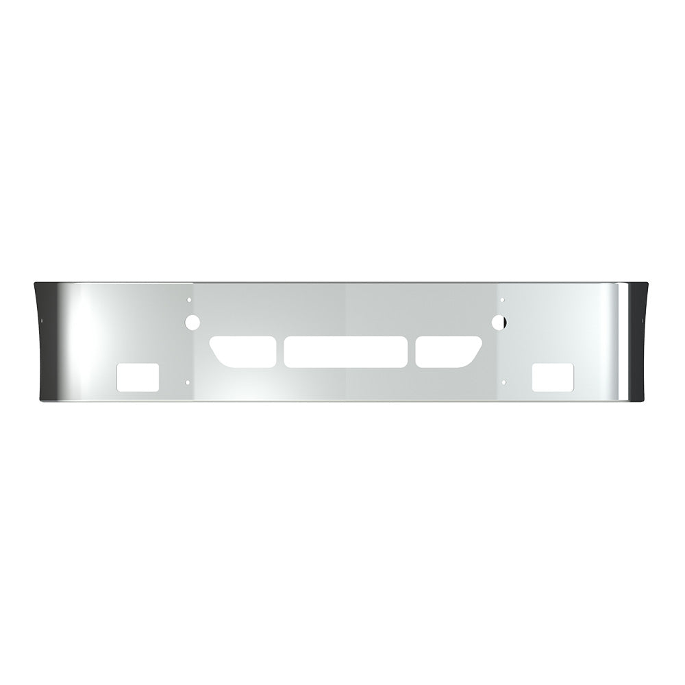 18" FL Columbia Set Back Chrome Bumper with Fog, Tow and Vent Cut Outs
