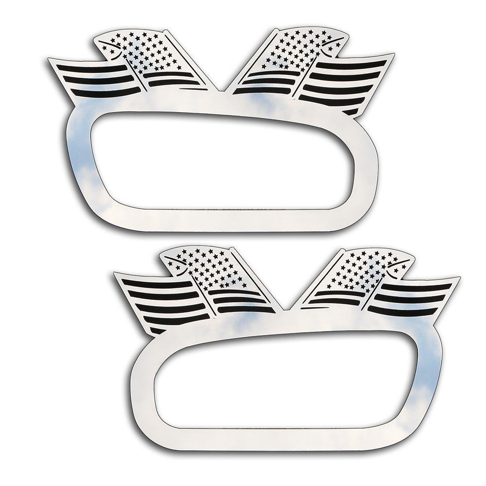 Peterbilt 589 American Flag Door Handle Trim