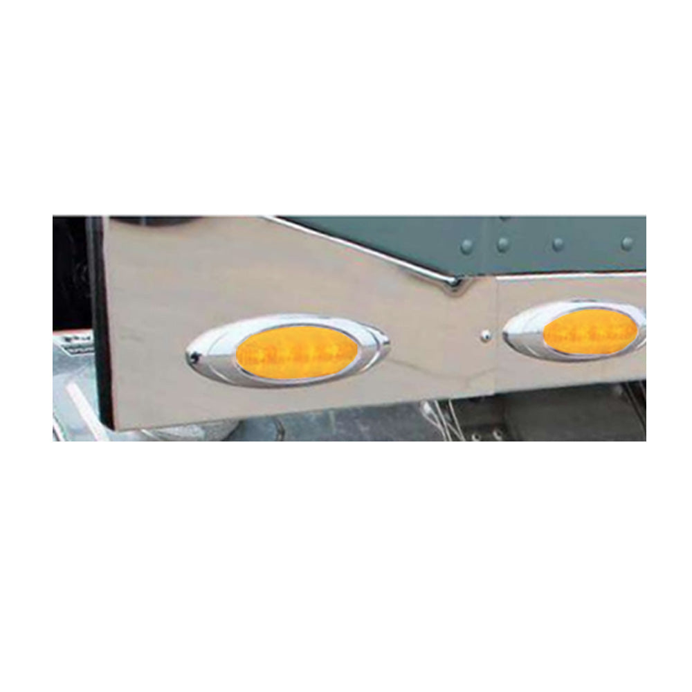 Peterbilt Unibilt 4" Sleeper Extension Panel with P1 Amber LEDs